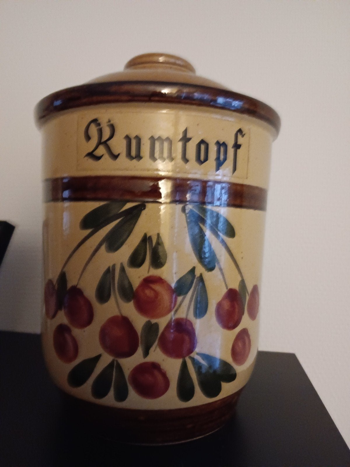 Vintage Rumtopf met kersenmotief, Ophalen