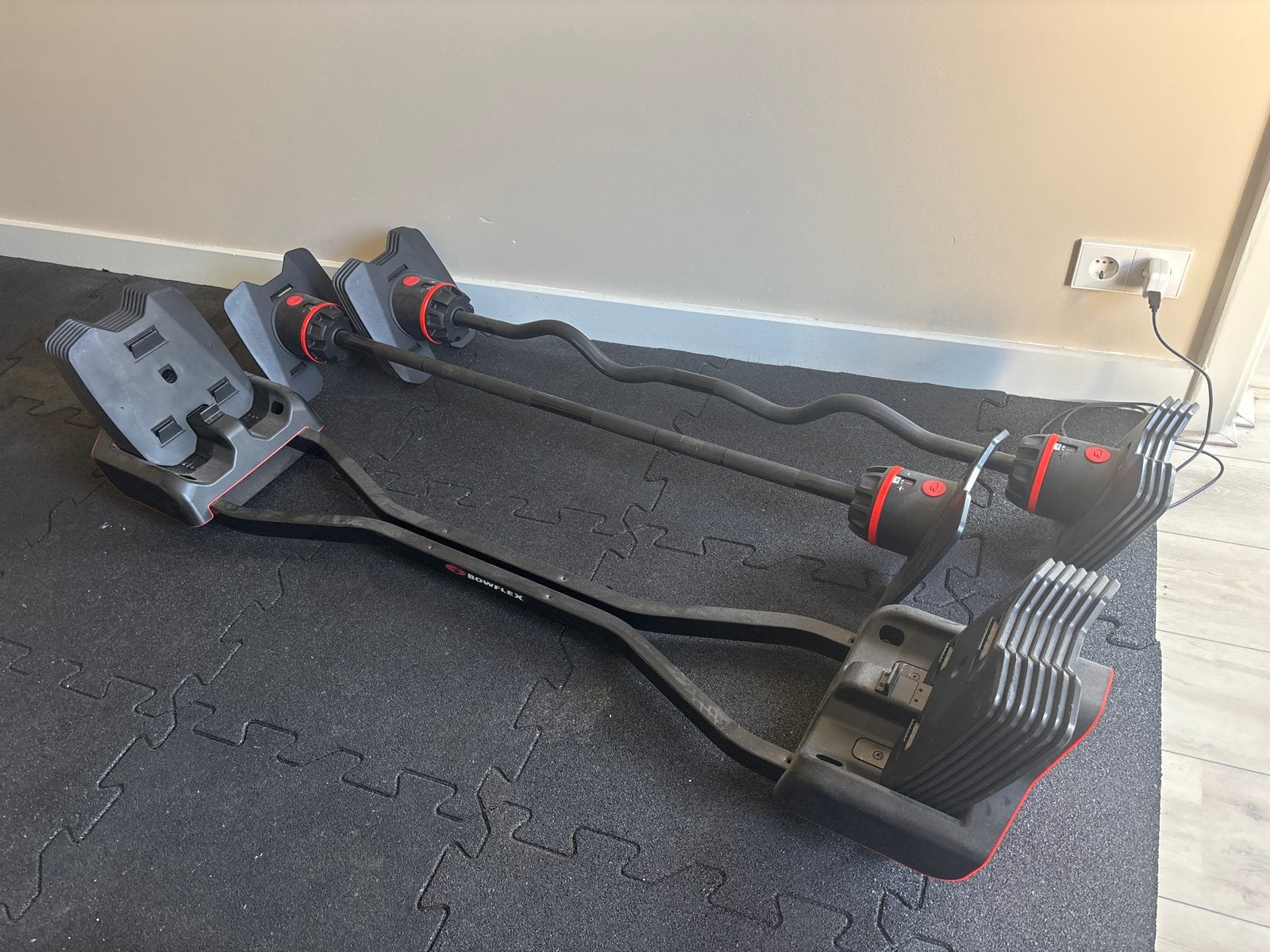 Bowflex Verstelbare Halterset met Stangen, Ophalen, Gebruikt, Halterset
