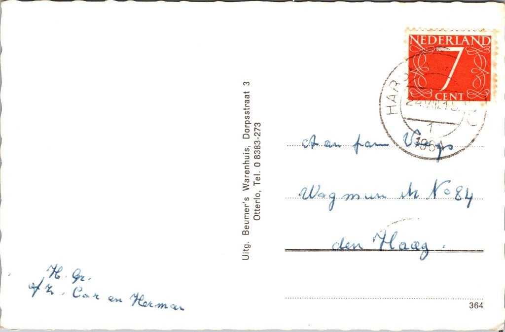 Otterlo - 12 oude ansichtkaarten Ned. Herv. Kerk IV, Verzenden, 1960 tot 1980, Gelopen, Gelderland