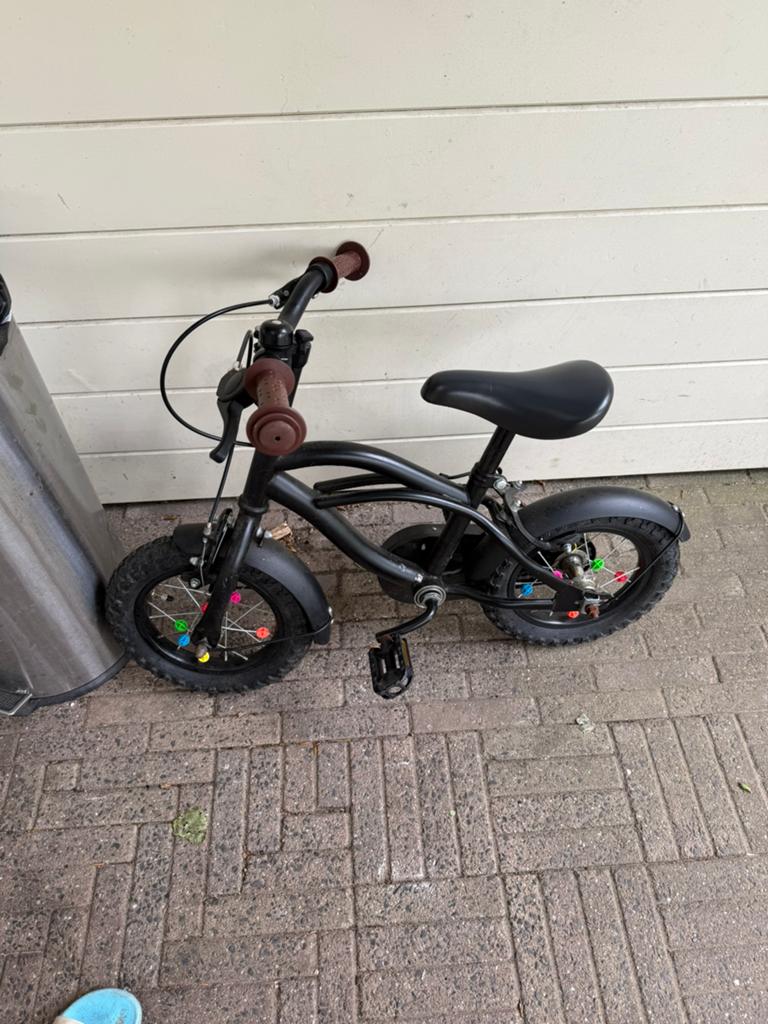 12 inch kinderfiets, Ophalen of Verzenden, Gebruikt, Minder dan 16 inch, Zijwieltjes