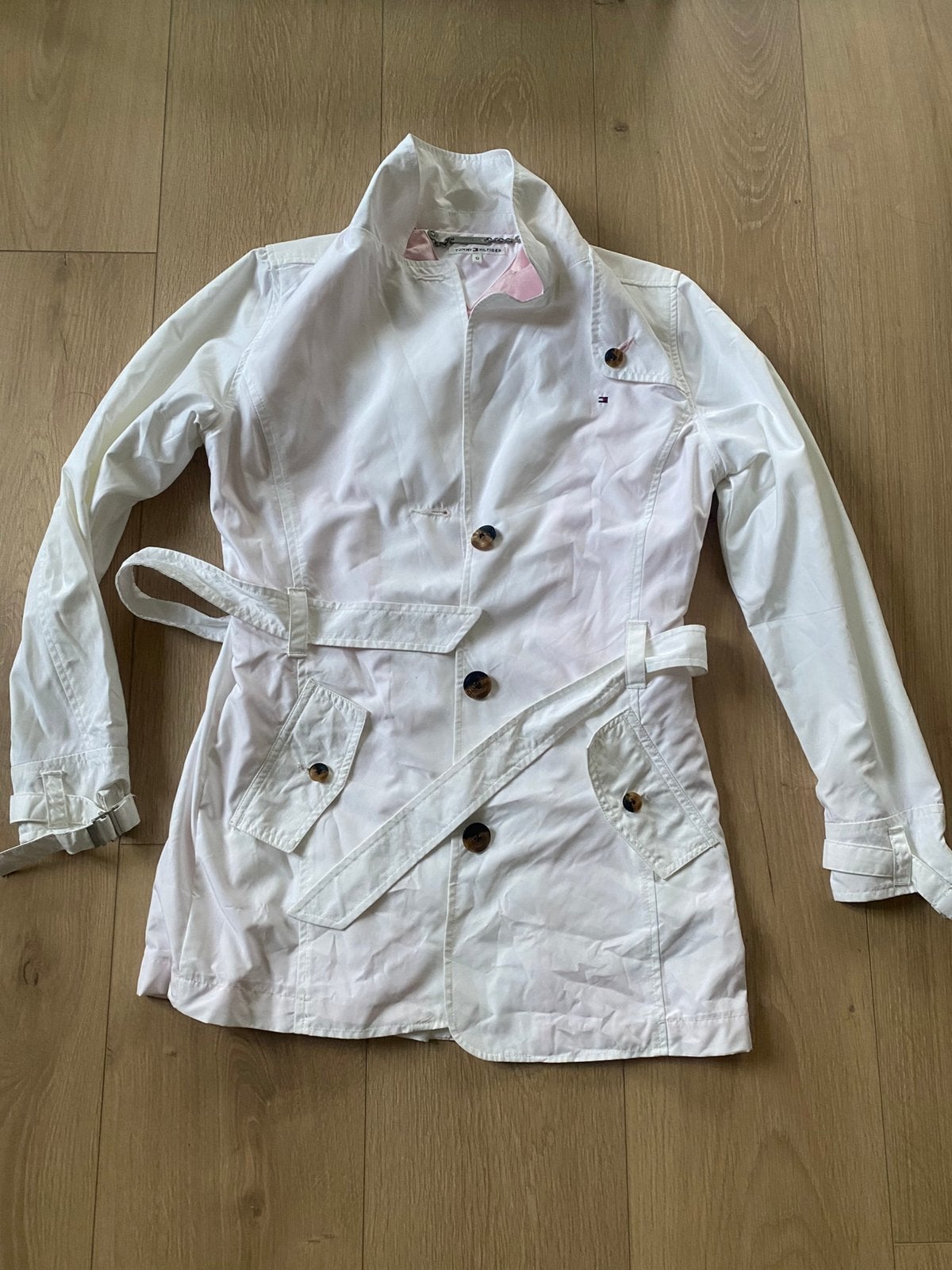 Meisjes zomer Tommy jas, Ophalen of Verzenden, Zo goed als nieuw, Maat 34 (XS) of kleiner, Wit