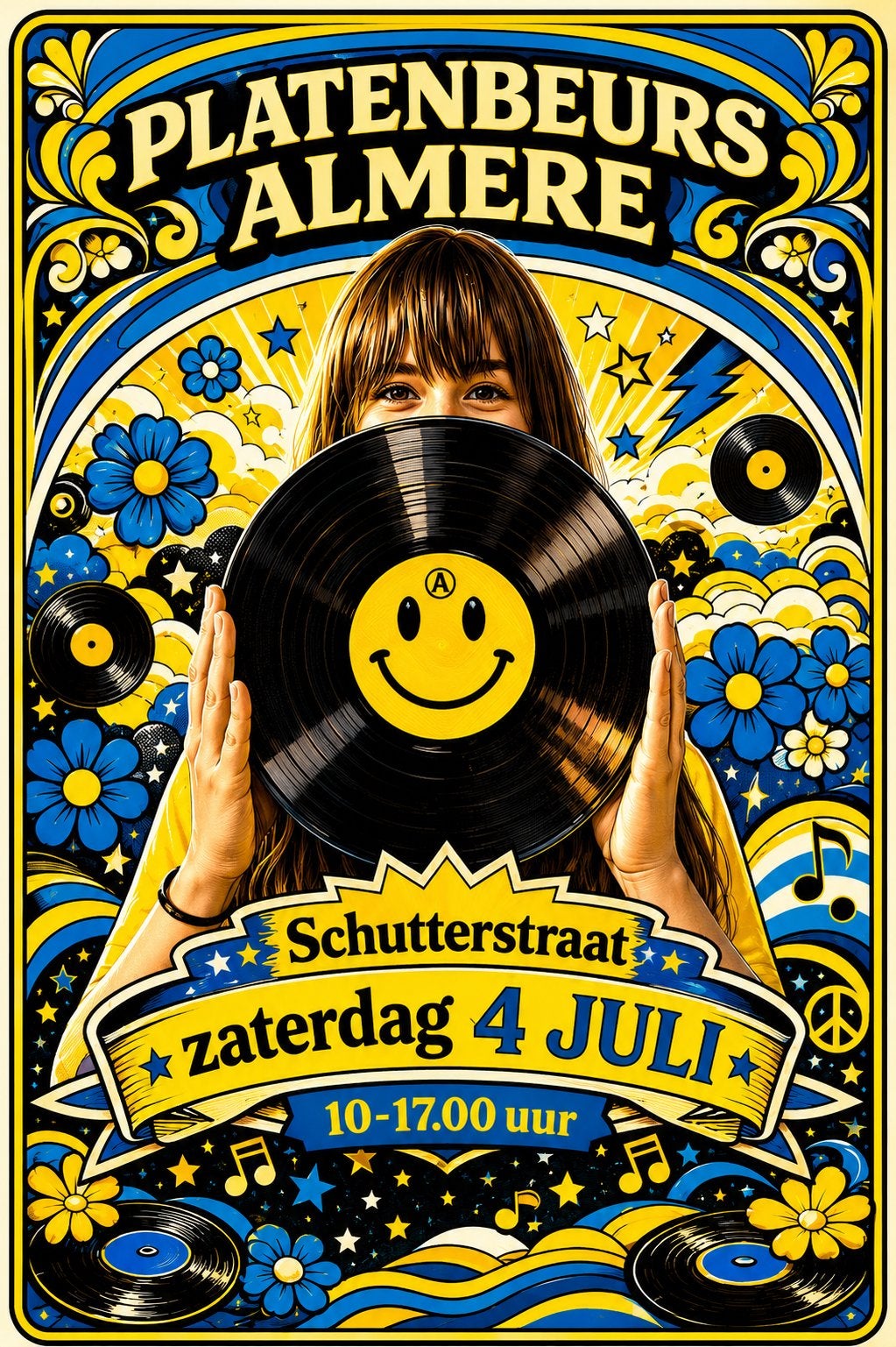 Platenbeurs Almere zaterdag 4 juli Centrum, Cd's en Dvd's, Vinyl | Pop, Zo goed als nieuw, Overige formaten, Ophalen of Verzenden