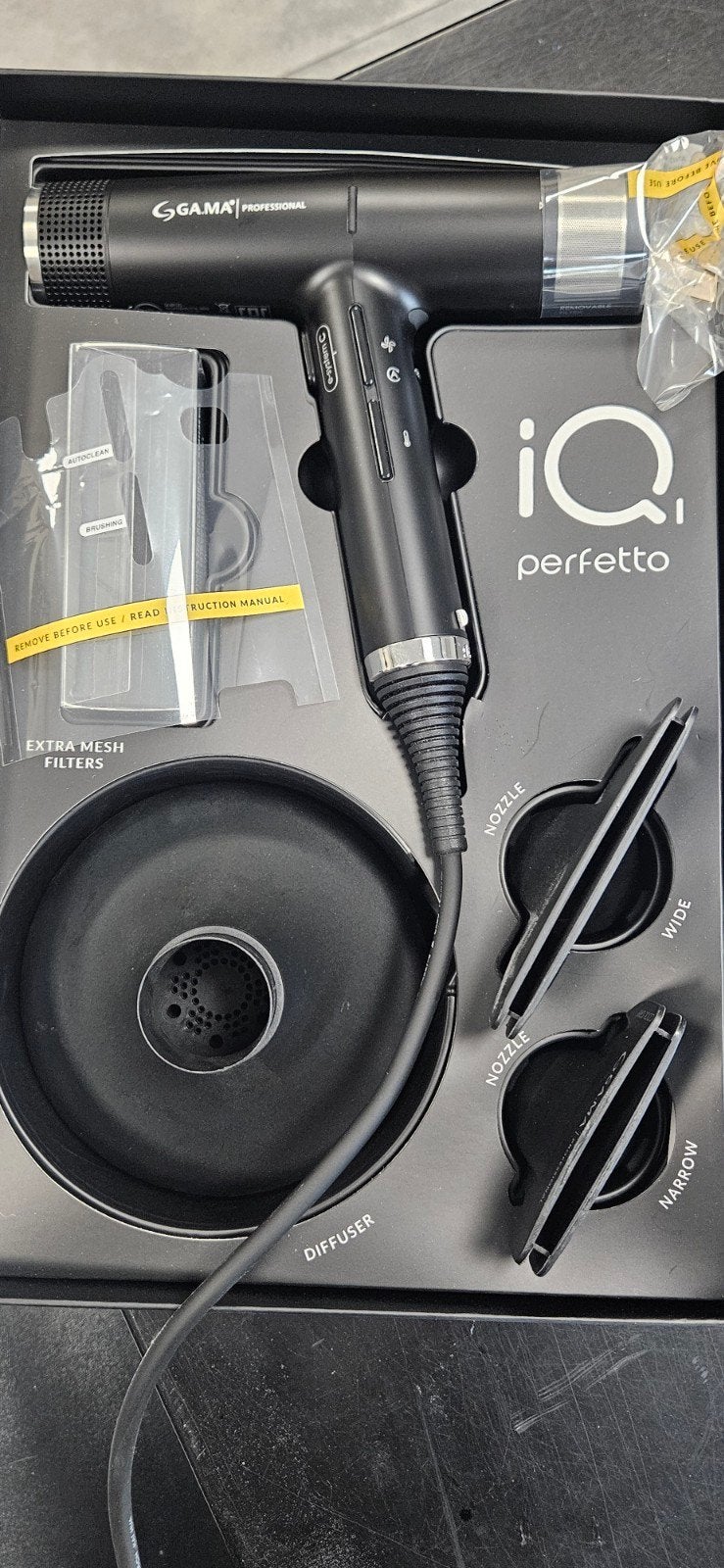 IQ1 perfetto Ga.ma Föhn Nieuw!!, Ophalen of Verzenden, Nieuw, Haarverzorging