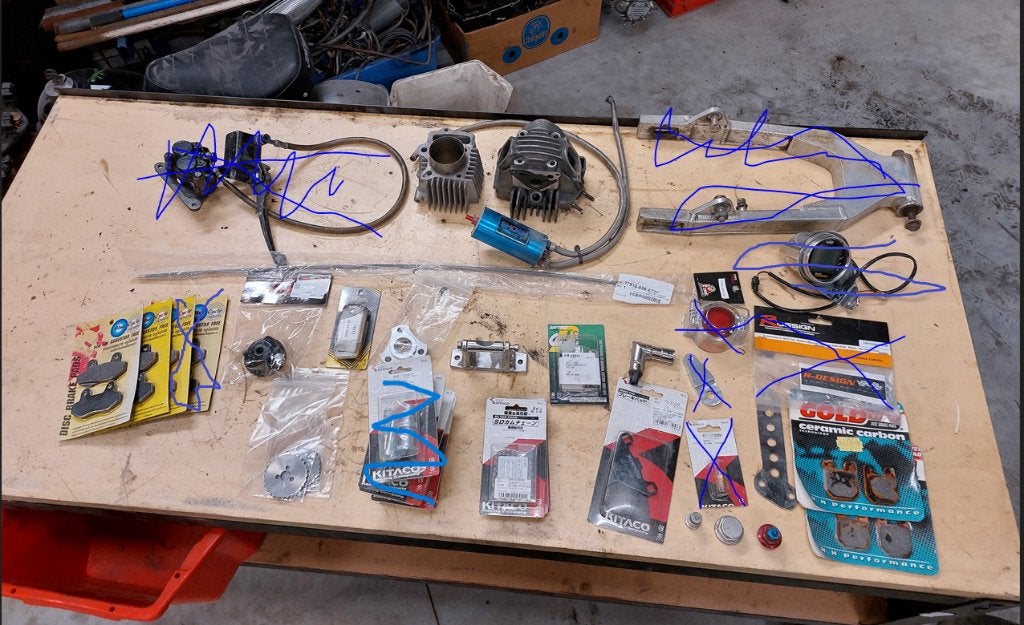 mini4takt onderdelen, Fietsen en Brommers, Brommeronderdelen | Algemeen, Ophalen of Verzenden, Nieuw, Overige typen, Honda