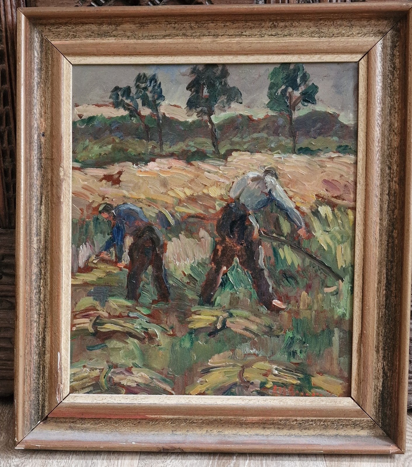 Anna Maria Braakensiek-Dekker (1890-1970) Olieverf op paneel, Ophalen of Verzenden
