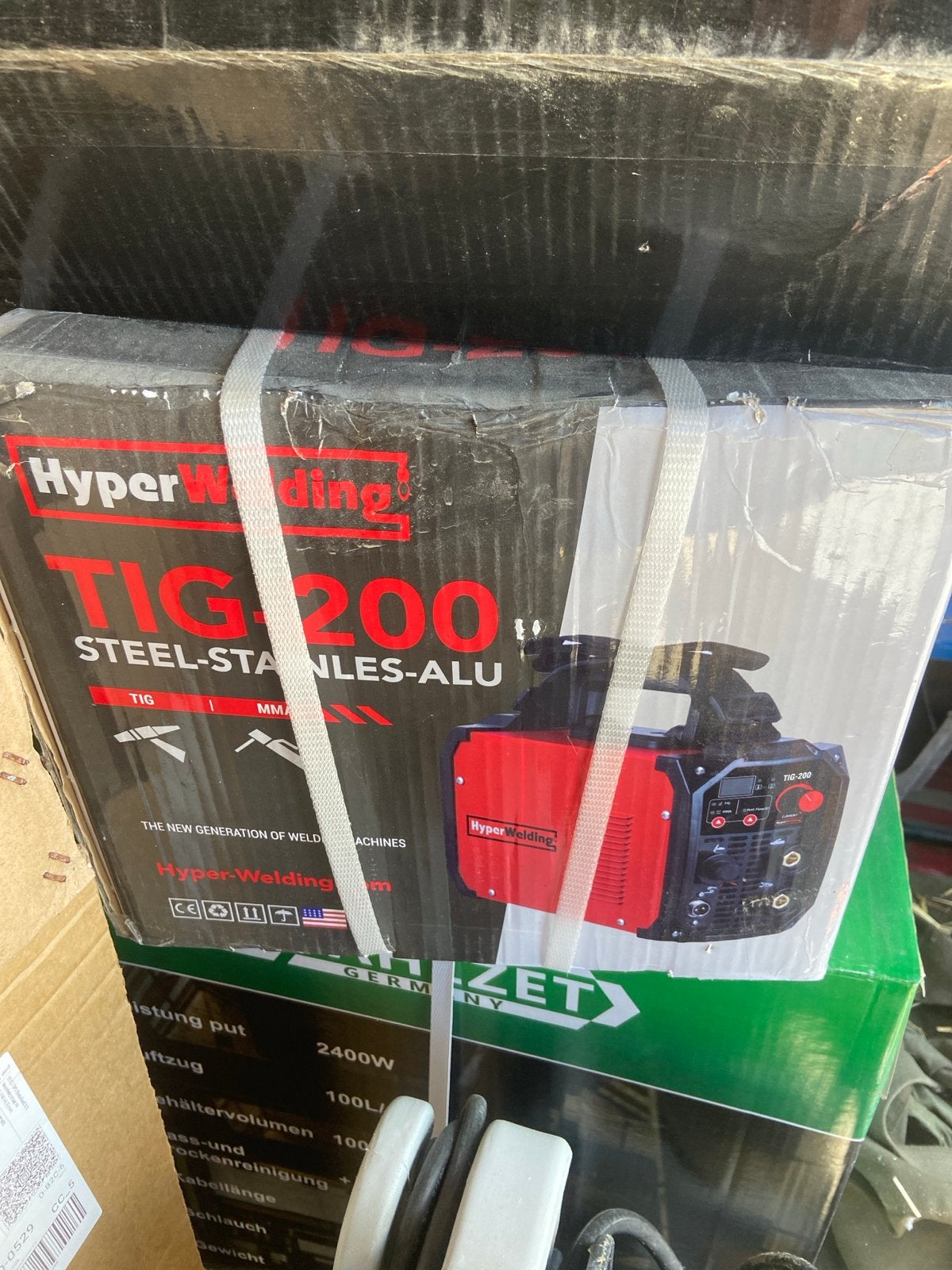 HyperWelding TIG 200 Lasapparaat - Staal, RVS, Aluminium, Ophalen, Nieuw, 150 tot 250 ampère, Tig