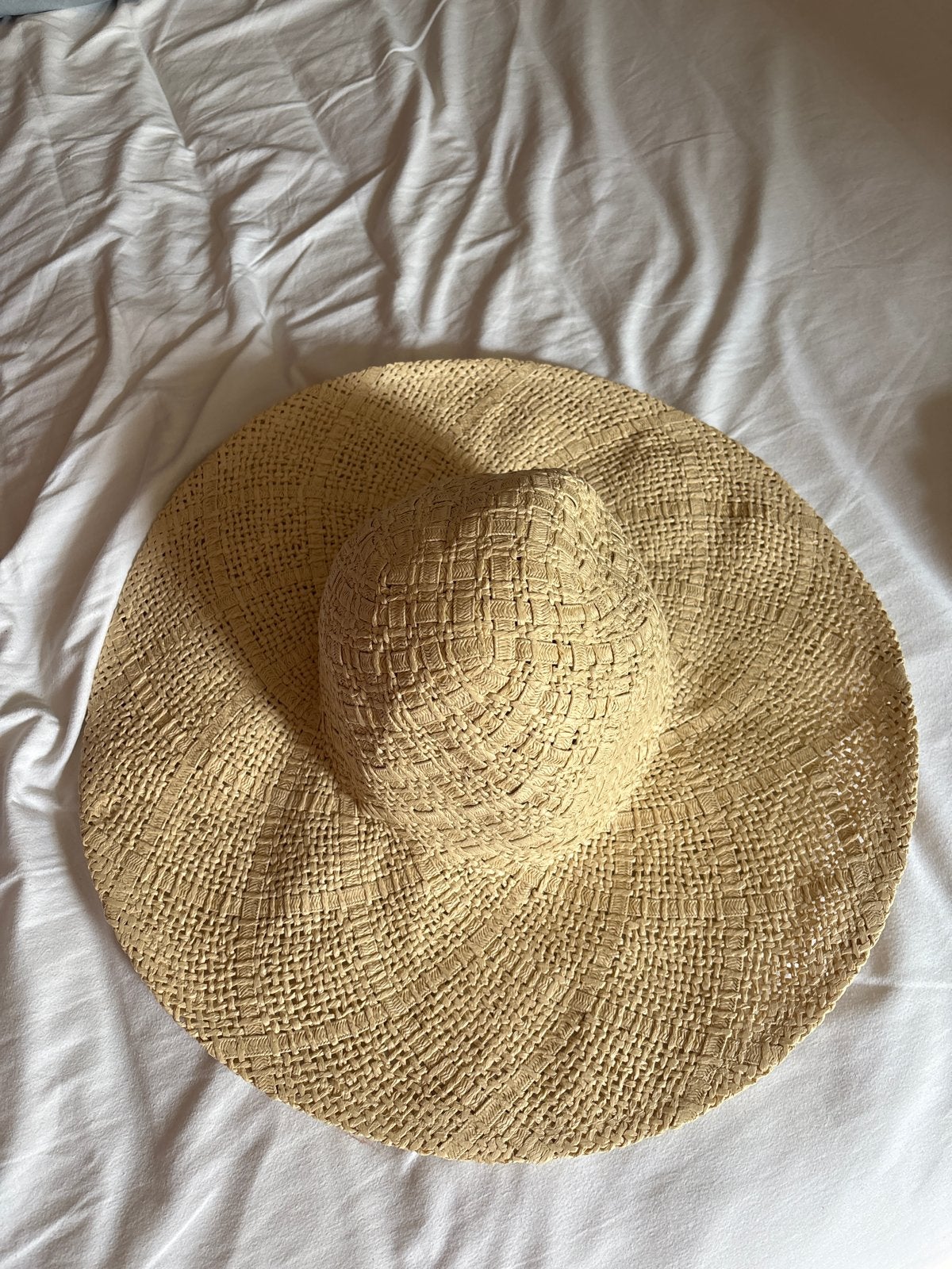 Rotan Zonnehoed - Perfect voor de Zomer, Kleding | Dames, Hoeden en Petten, Ophalen of Verzenden, Zo goed als nieuw, One size fits all