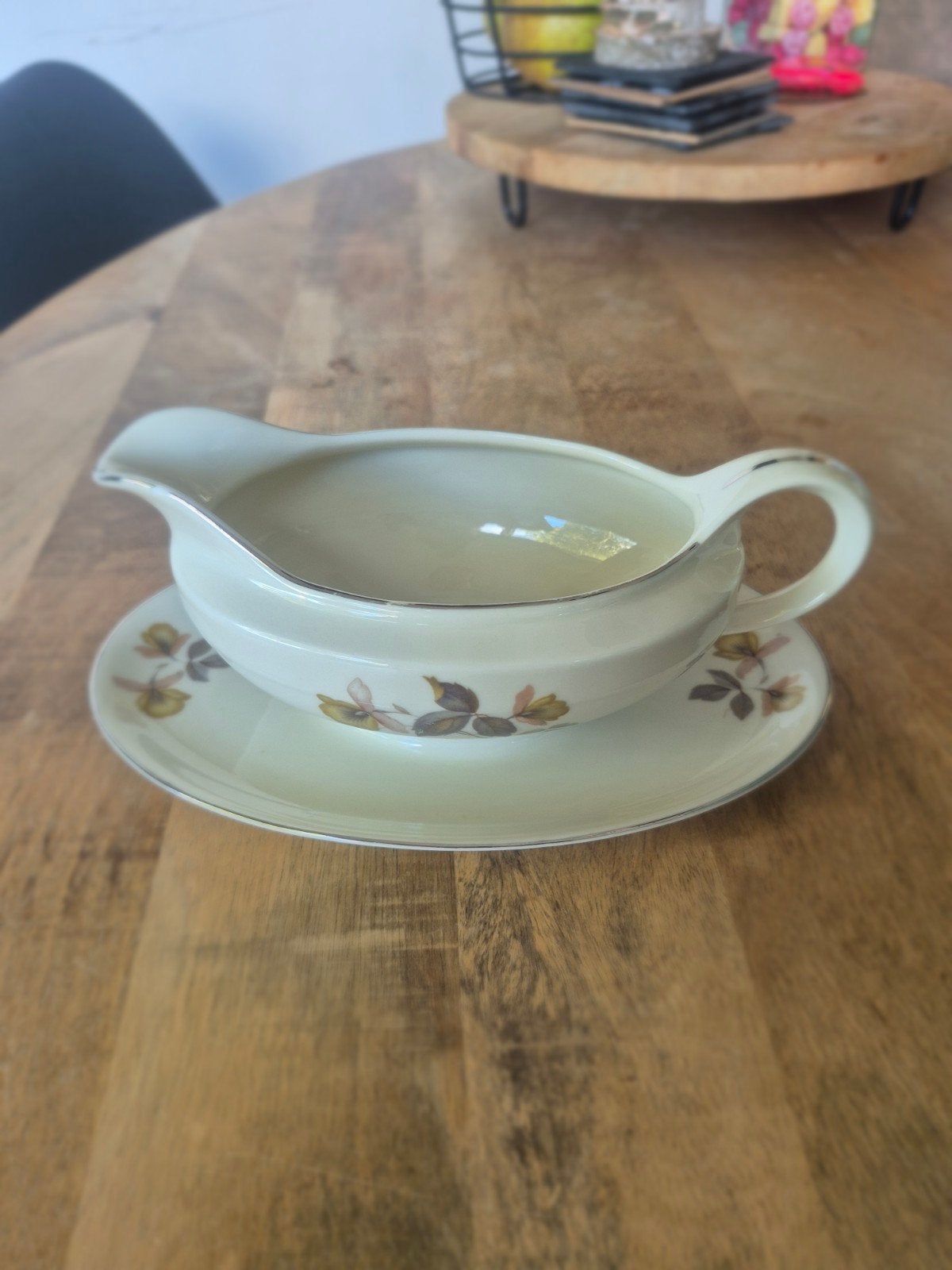 Vintage KPM Royal Ivory Sauskom met Schotel - Jaren '60, Ophalen of Verzenden