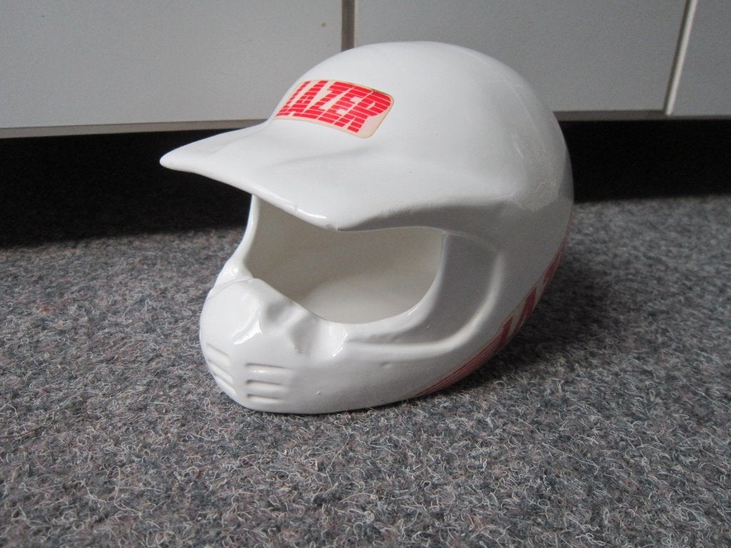 LAZER ASBAK MOTORHELM, Verzamelen, Merken en Reclamevoorwerpen, Ophalen, Zo goed als nieuw, Overige typen
