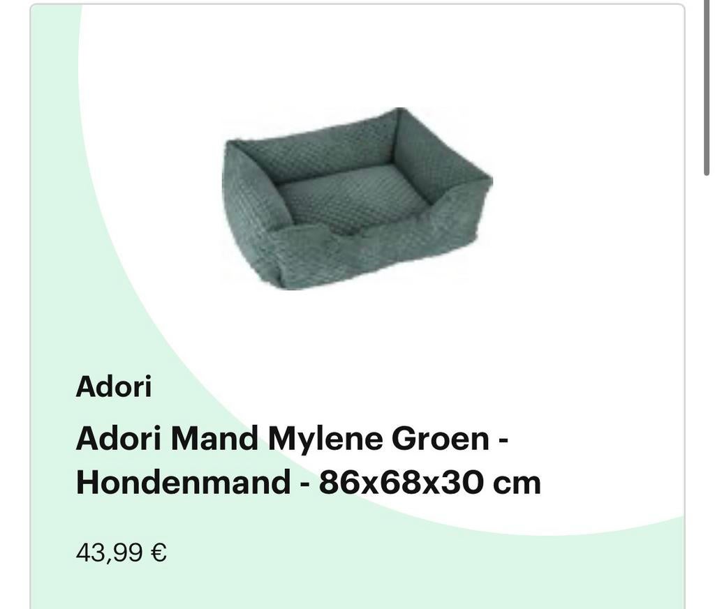 Hondenmand middelgrote hond, Ophalen, Gebruikt, Polyester