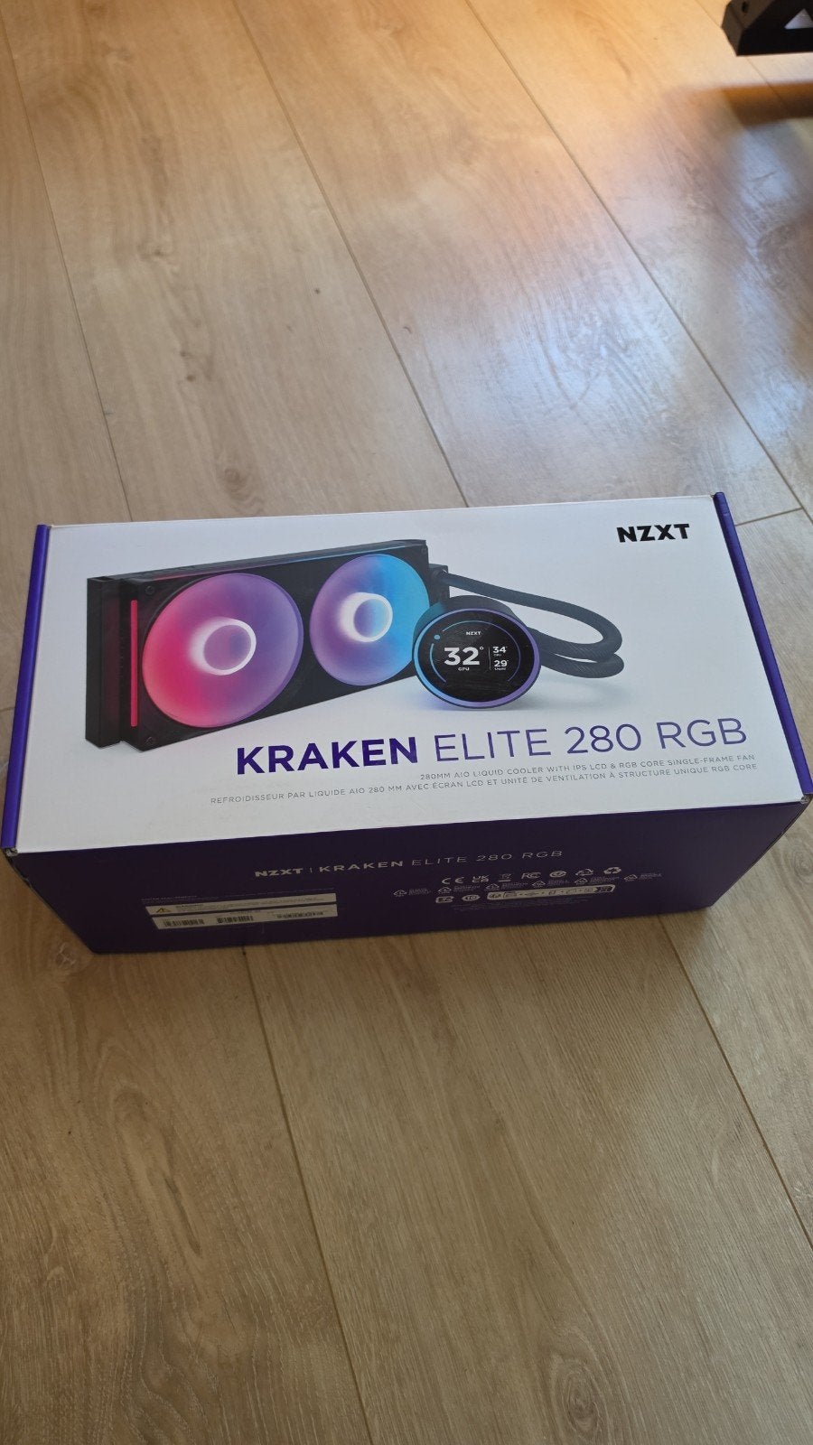 NZXT Kraken Elite 280mm RGB AIO Waterkoeling, Computers en Software, Computerkoelers, Ophalen of Verzenden, Zo goed als nieuw