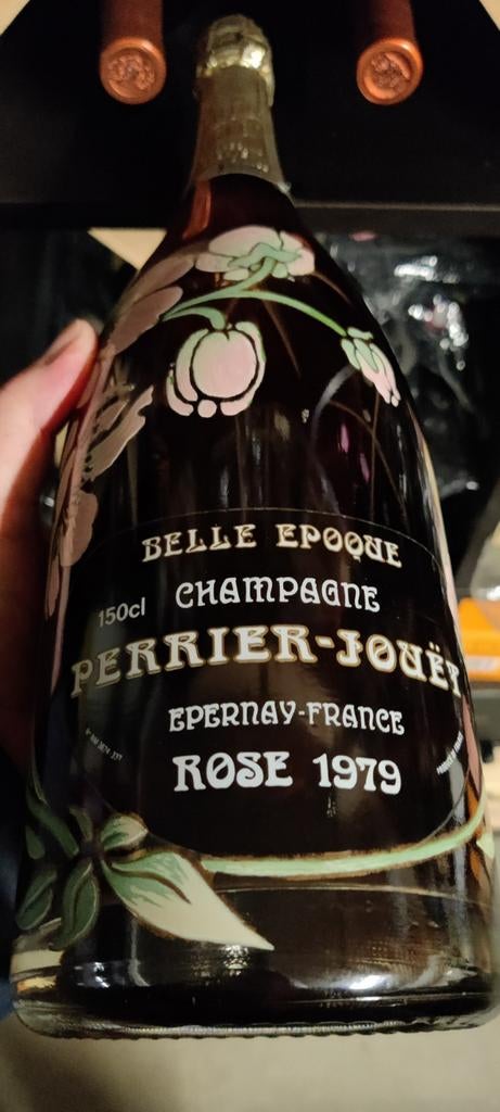 1979 Perrier Jouet Rose Magnum, Verzamelen, Wijnen, Frankrijk, Ophalen of Verzenden, Vol, Champagne
