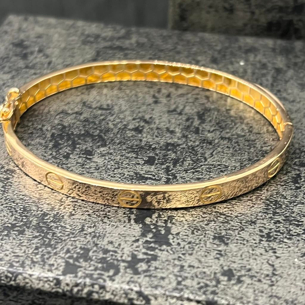 18 karaat gouden armband rosé goud, Ophalen of Verzenden, Zo goed als nieuw, Goud