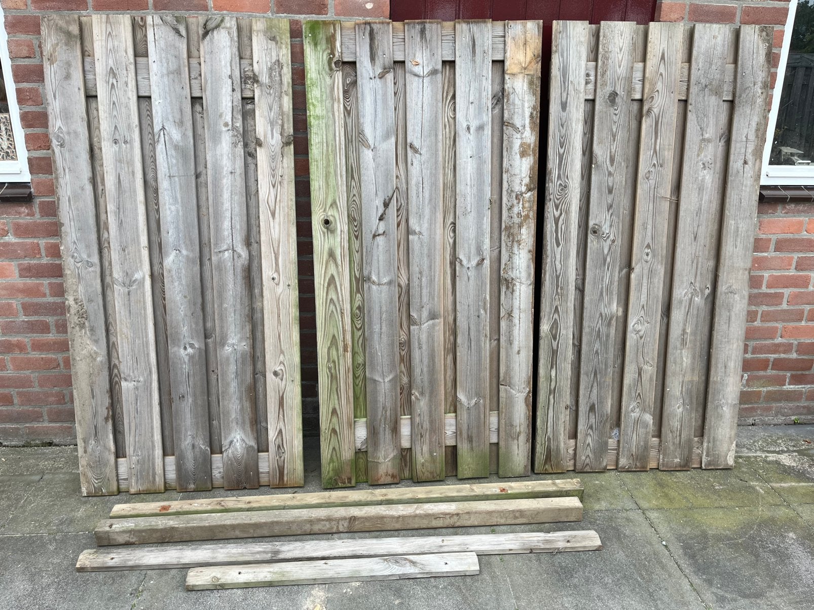 Schutting delen 180x90 geimpregneerd 3st, Ophalen, Minder dan 3 meter, Hout, 1 tot 2 meter