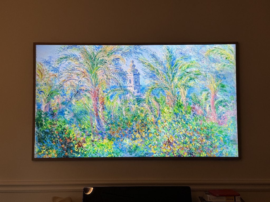 65" The Frame Pro Samsung Vision AI Smart TV LS03FW (2025), Ophalen, QLED, 120 Hz, Zo goed als nieuw