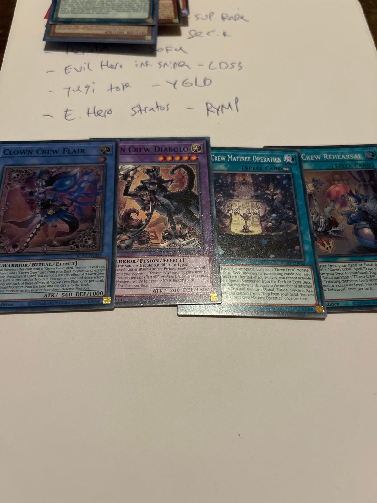 Yu-Gi-Oh! Clown Crew Kaarten - Zo goed als nieuw, Verzamelen, Verzenden, Zo goed als nieuw