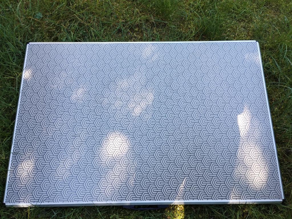 Camping tafel kampeertafel aluminium tafel met handgreep, Ophalen, Zo goed als nieuw, Campingtafel