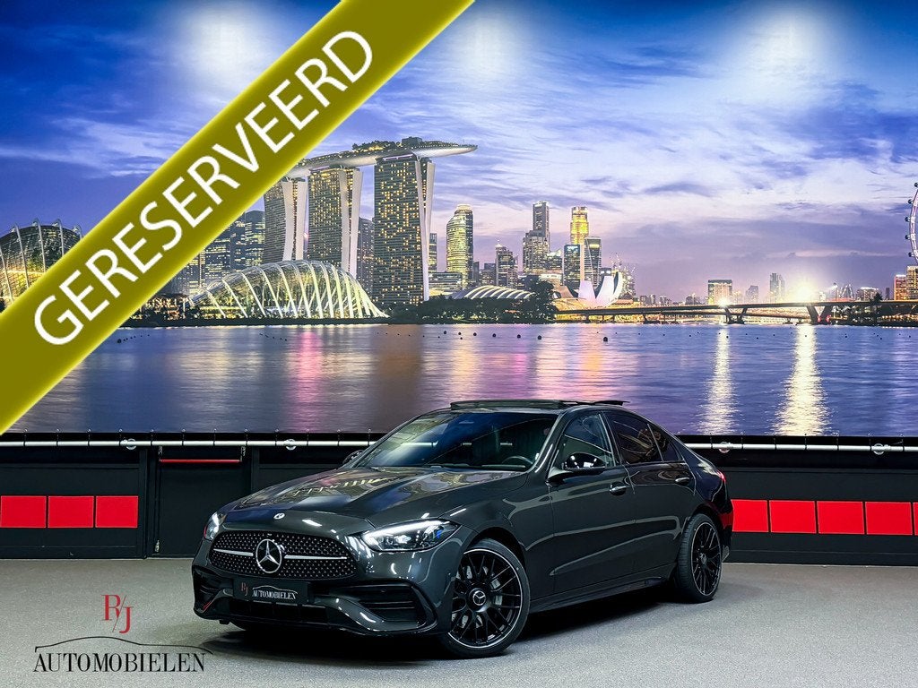 Mercedes-Benz C-Klasse C300 e C43 AMG Pack |Memory|HeadUp|Sf, Automaat, 12 maanden, Achterwielaandrijving, 4 cilinders