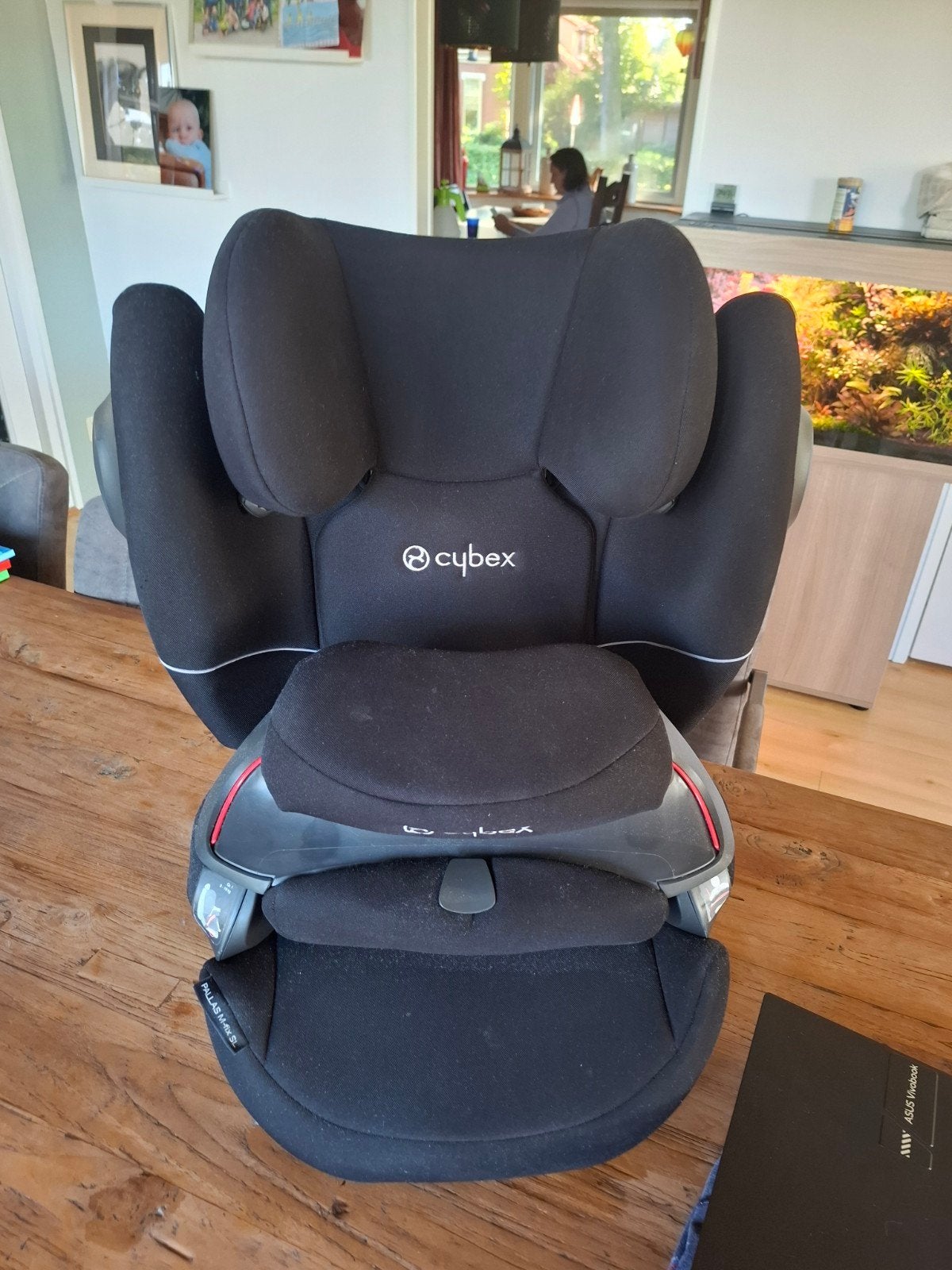 Cybex Pallas M-fix SL Autostoel - Zwart, Autogordel of Isofix, Gebruikt, Verstelbare rugleuning, 9 t/m 36 kg