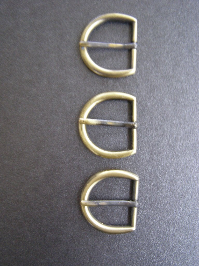 Metalen Gespen met tong, koperkleurig, Ophalen of Verzenden, Gebruikt, Rits of Sluiting