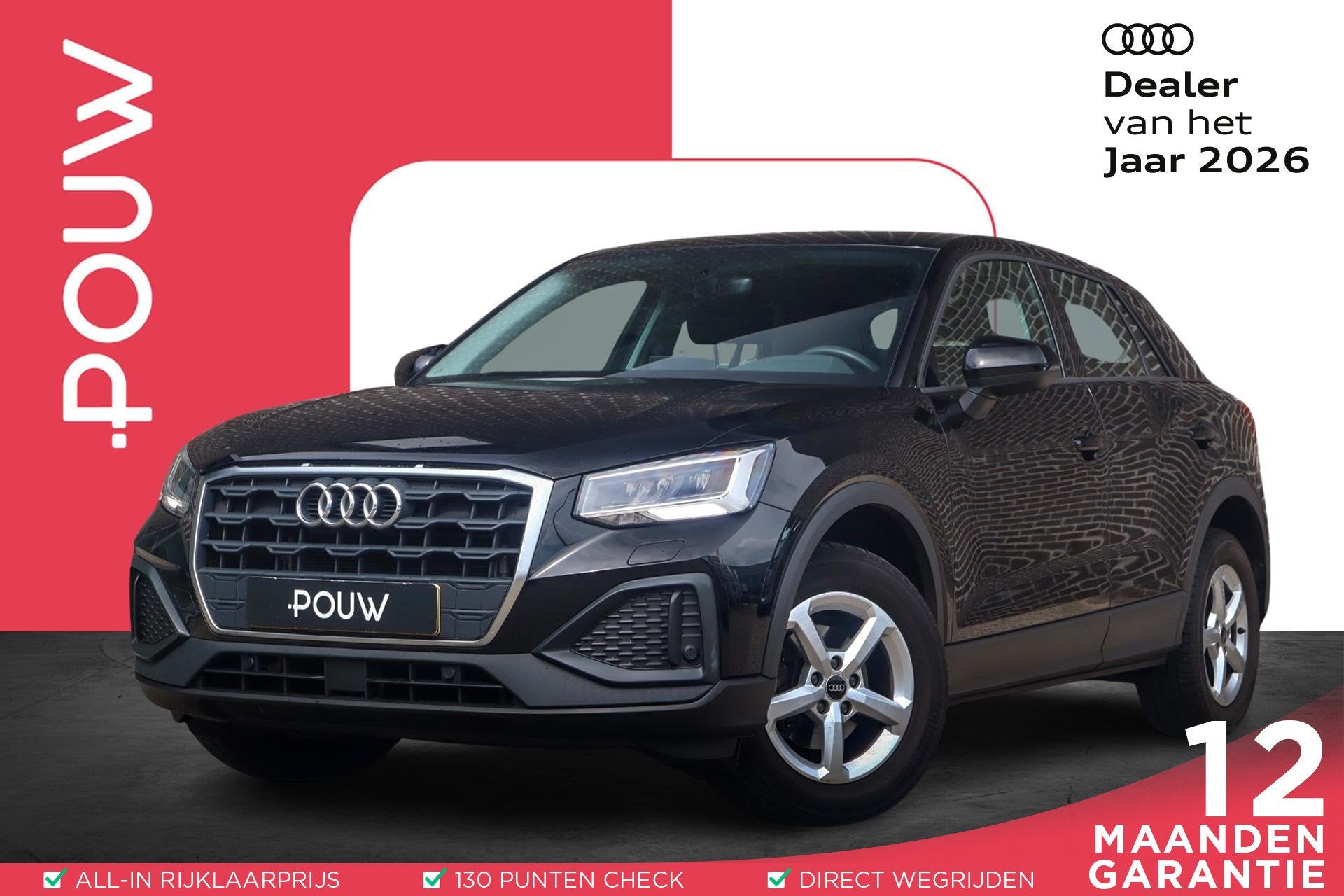 Audi Q2 30 TFSI 110pk Pro Line | Cruise Control | Smartphone, Voorwielaandrijving, 12 maanden, Stof, Gebruikt