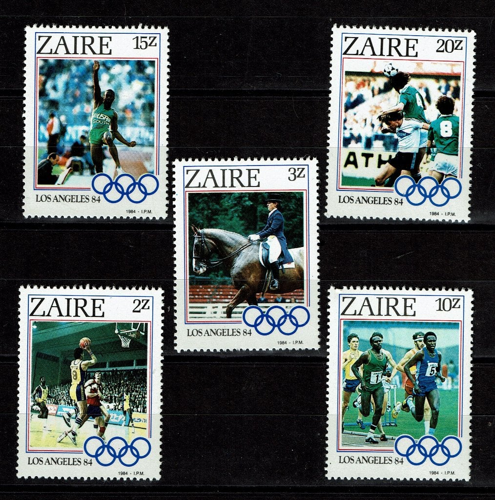 ZAIRE 1984 PF SERIE OLYMPISCHE SPELEN LA SPORT, Ophalen of Verzenden, Postfris, Sport