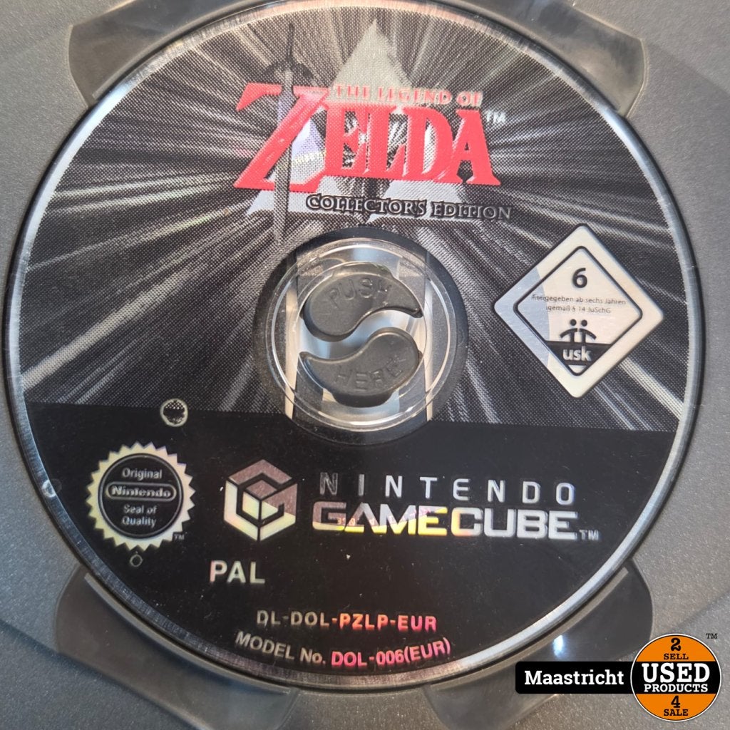 The Legend of Zelda collectors Edition losse disc (gamecube), Nintendo, Gebruikt, Support@nintendo.com, 11-1 Hokotate-cho, Kamitoba, Minami-ku
Kyoto 601-8501
Japan