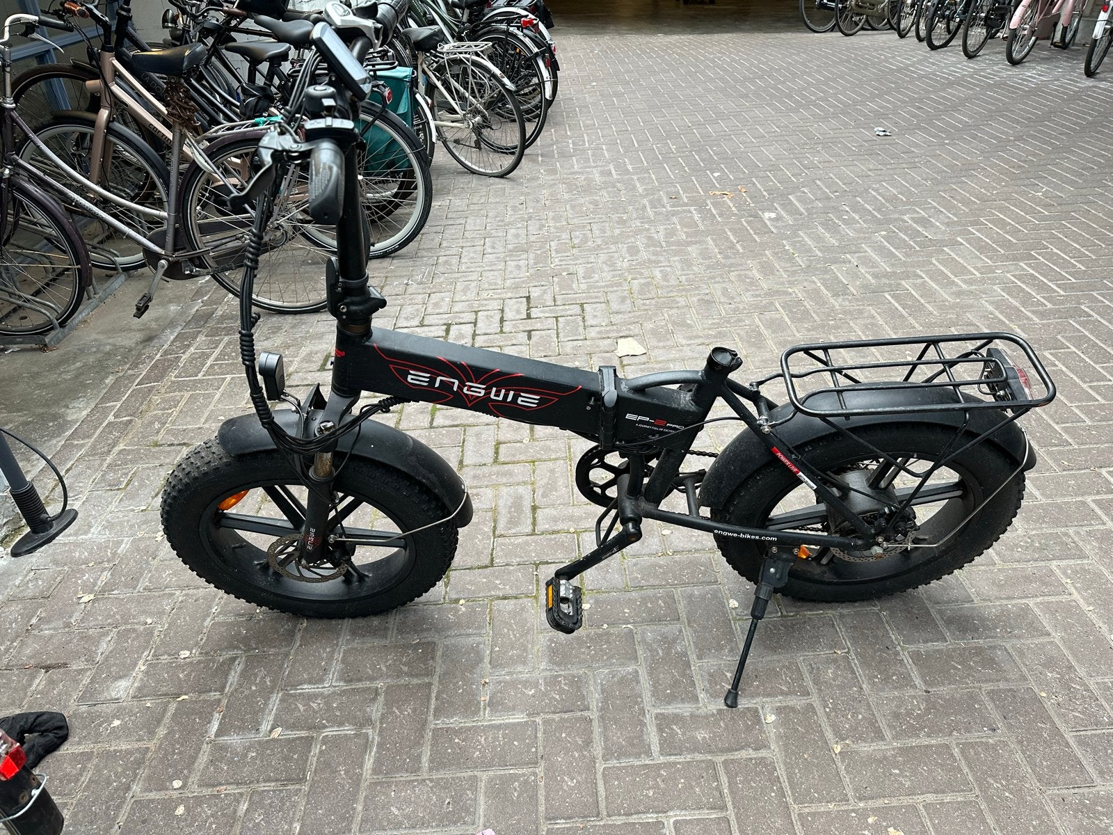 Engwe opvouwbare elektrische fatbike voor de handige harry, Fietsen en Brommers, Gebruikt, Minder dan 47 cm, 30 tot 50 km per accu