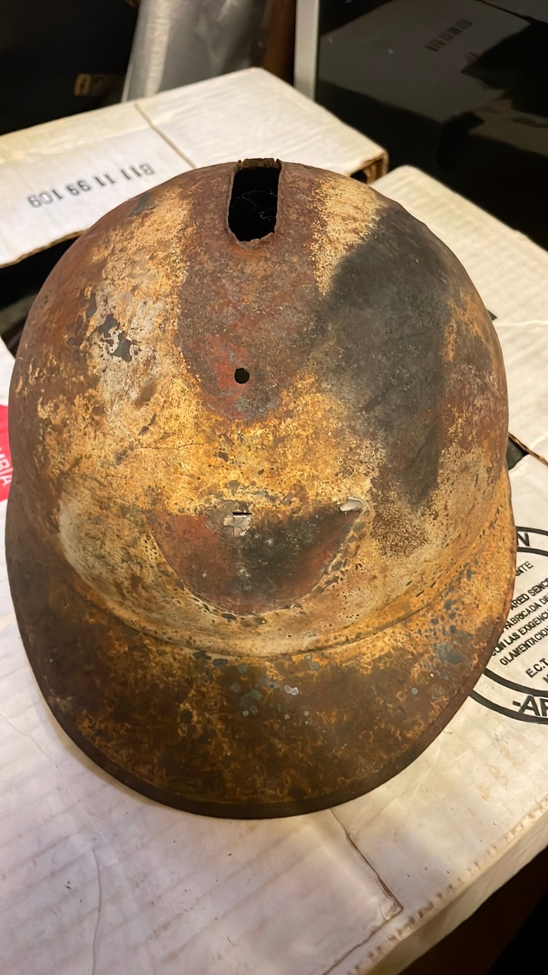 Belgiës helm ww1, Ophalen of Verzenden, Nederland, Helm of Baret