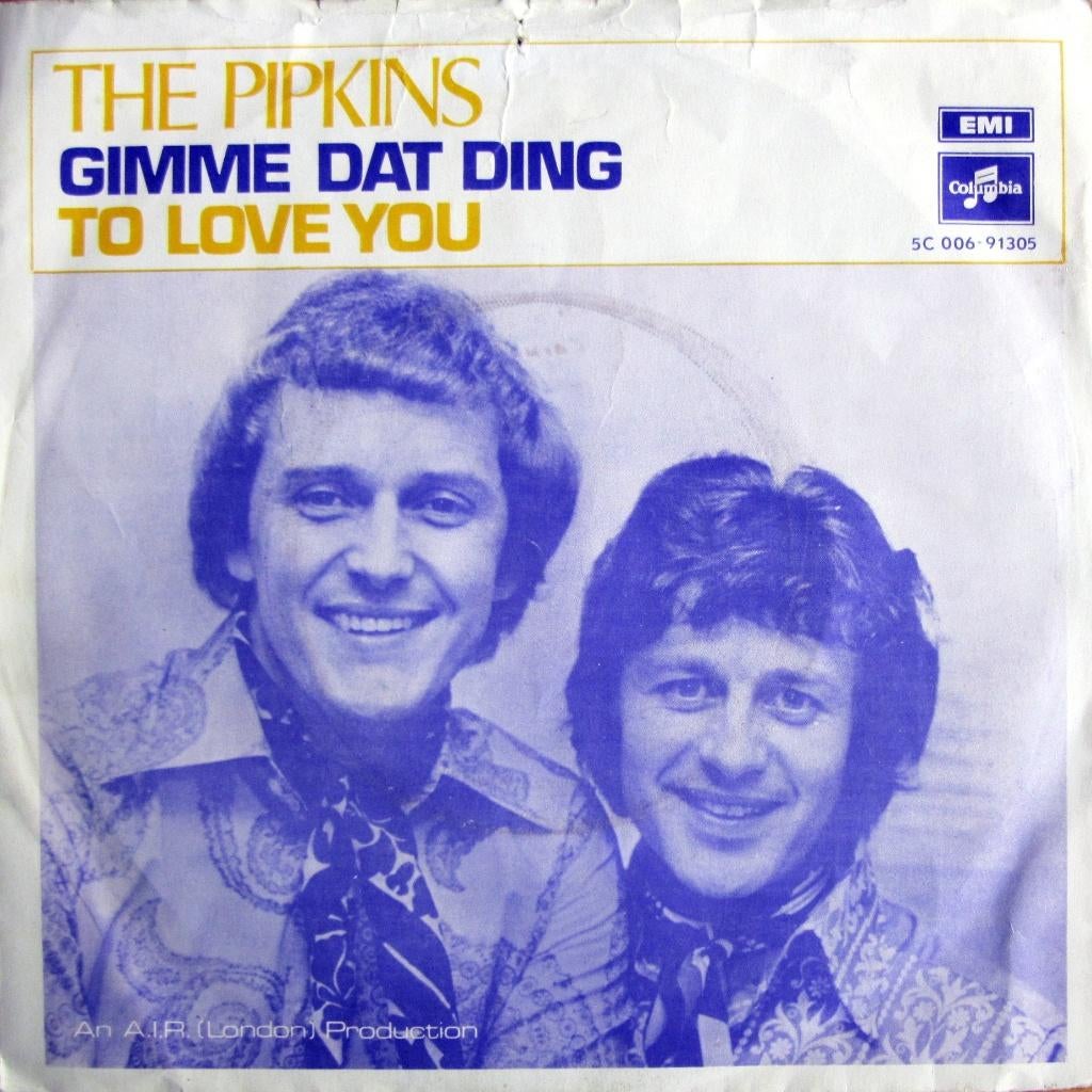 1970	Pipkins (The)                 Gimme Dat Ding, Fotohoes, 7 inch, Single, Ophalen of Verzenden