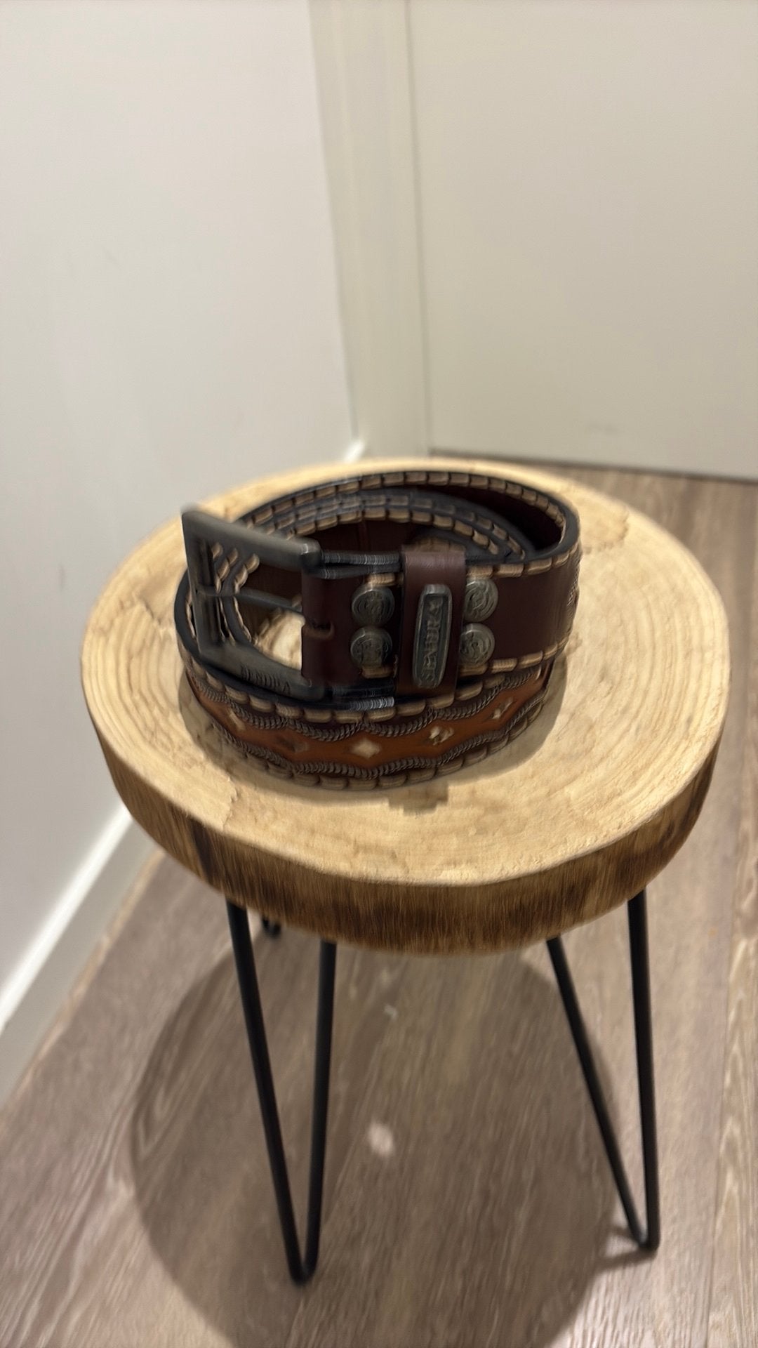 Sendra riem bruin/ python mt 125 geschikt taille 120-130, Bruin, Verzenden, Echt leder, Nieuw