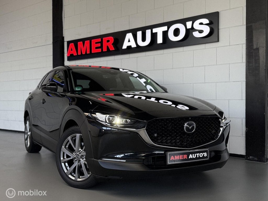 Mazda CX-30 2.0 e-SkyActiv-G M Hybrid/1e eign/360 camera/TOP, Auto's, 1998 cc, Gebruikt, Zwart, 4 cilinders