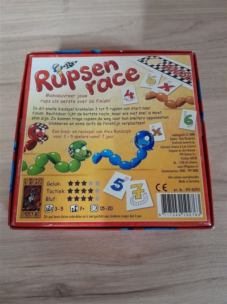 rupsen race - 999 games - s4316, Verzenden, Zo goed als nieuw
