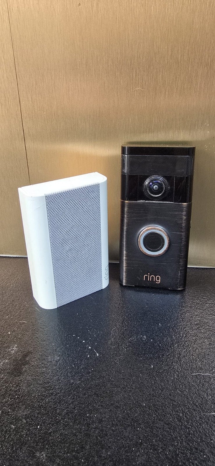 Ring Video Deurbel met Chime - Zo goed als nieuw, Ophalen of Verzenden, Ingebouwde camera, Zo goed als nieuw, Draadloos