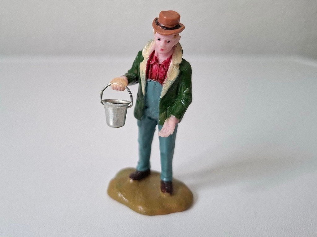 Kerst man met emmer Kerstfiguren, Ophalen, Gebruikt