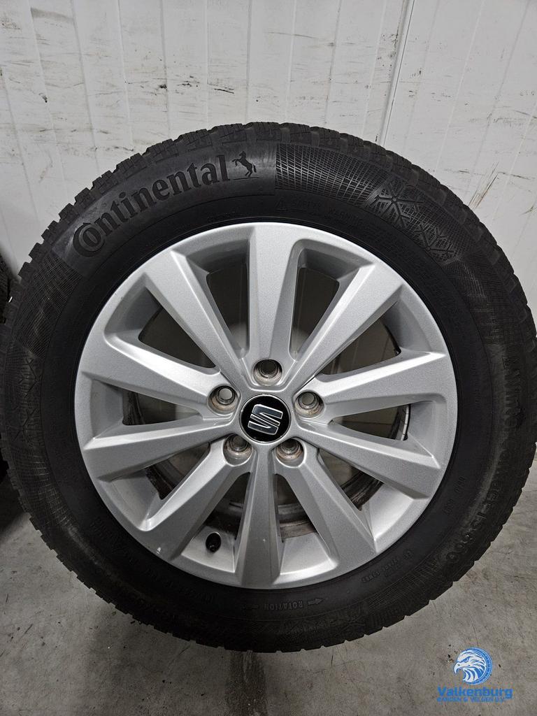 6mm! Originele Seat Ibiza 15 inch velgen 5x100 winterbanden, Gebruikt, 15 inch, -, -
