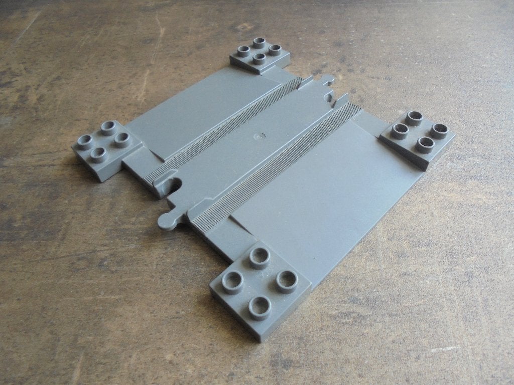 Lego Duplo Train Track with Ramps Car Crossing (zie foto's)4, Ophalen of Verzenden, Gebruikt, Losse stenen, Duplo