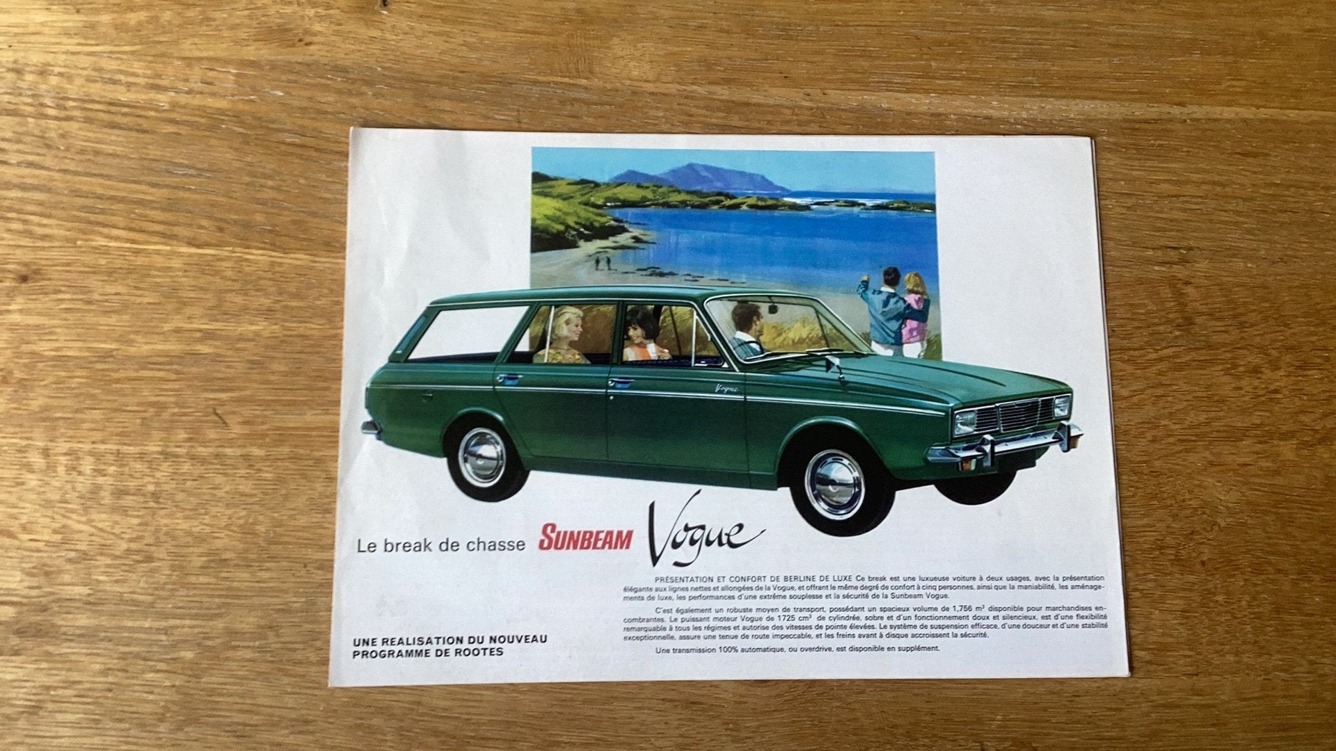 Sunbeam Vogue Break folder Frans, Ophalen of Verzenden, Gelezen, Overige merken