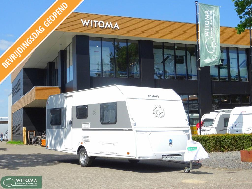 Knaus Sport 500 EU Nu met gratis mover, Caravans en Kamperen, Rondzit, Bedrijf, 5 tot 6 meter, Knaus