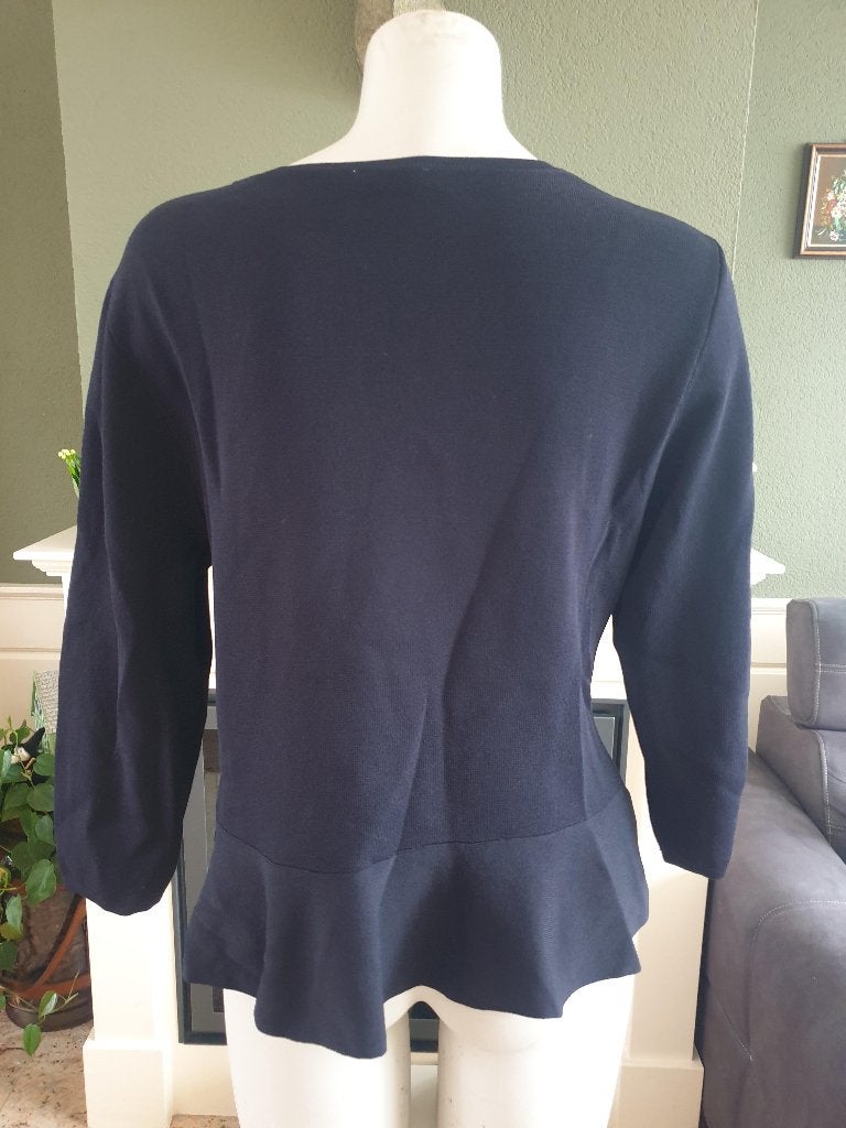 Gerry Weber schitterend blauw peplum vest M 38, Maat 38/40 (M), Zo goed als nieuw, Gerry weber, Verzenden