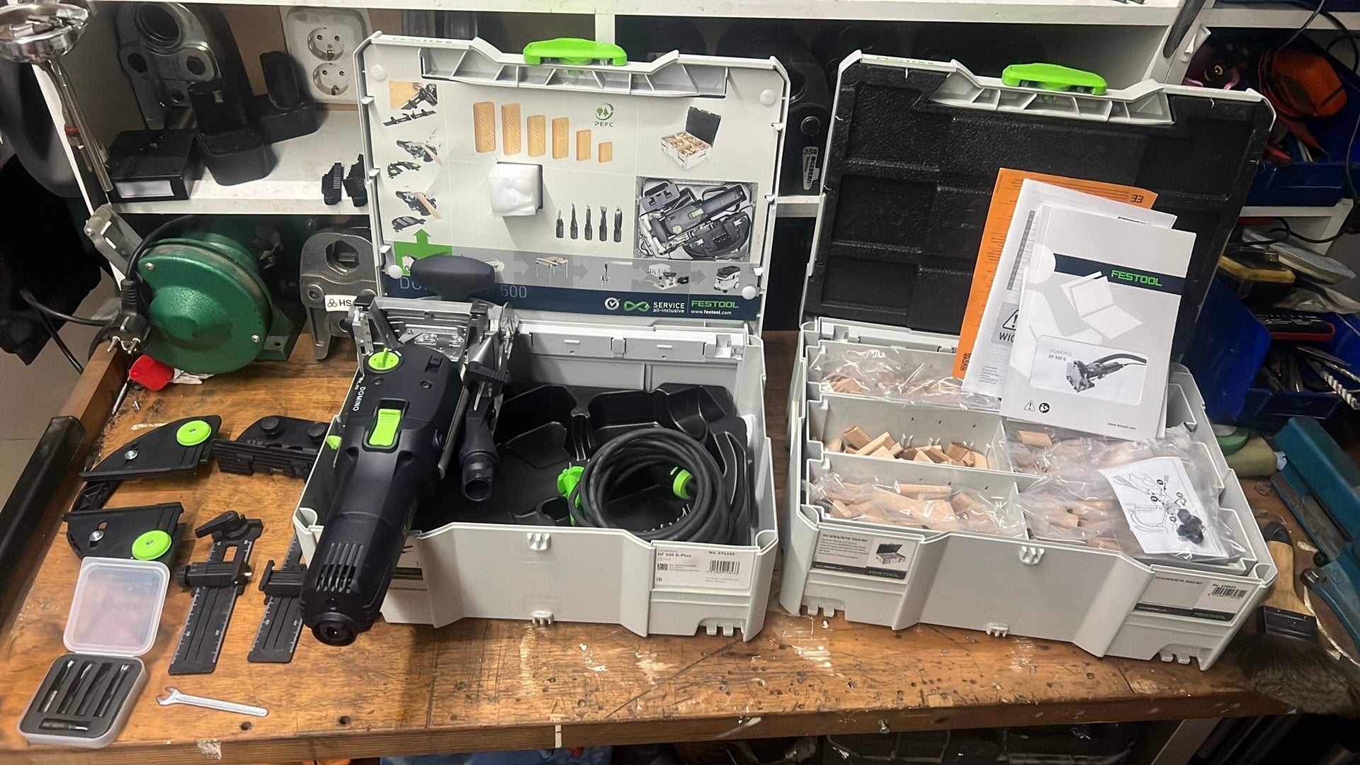 Festool df 500 domino set Z.g.a.n