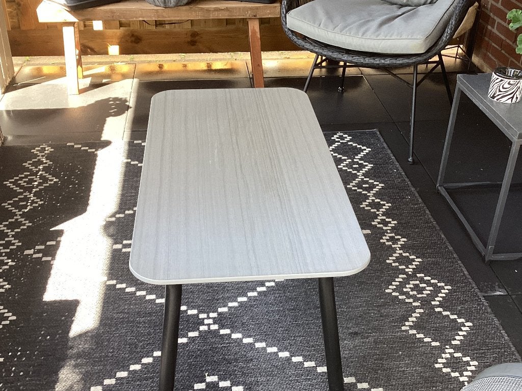 Tuin salon tafeltje, Tuin en Terras, Ophalen, Gebruikt, Rechthoekig, Hout