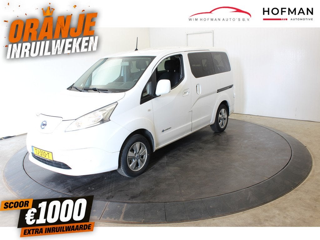 Nissan e-NV200 Evalia 40 kWh 2.Zero Edition 7pers Camera Nav, Auto's, Nissan, Gebruikt, 7 stoelen, Wit, Origineel Nederlands