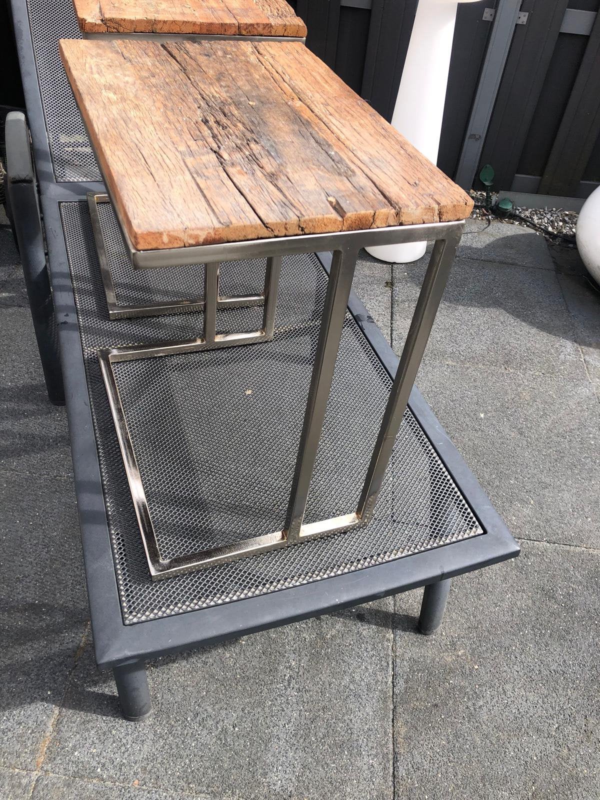 2 bijzettafels, Ophalen, Minder dan 55 cm, Gebruikt, 60 cm of meer