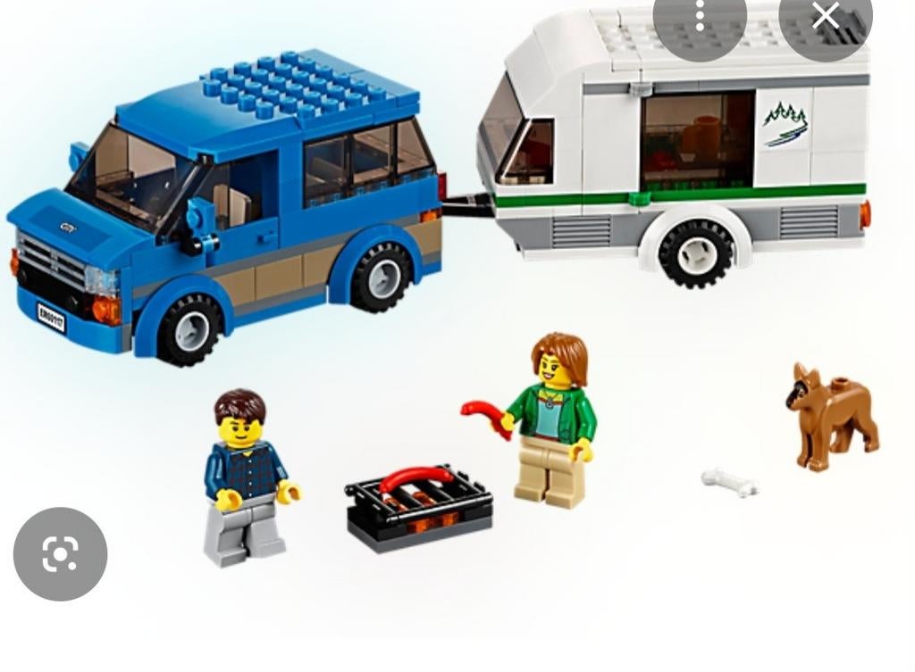 Lego City Set 60117: Campervan met Caravan (Compleet), Ophalen