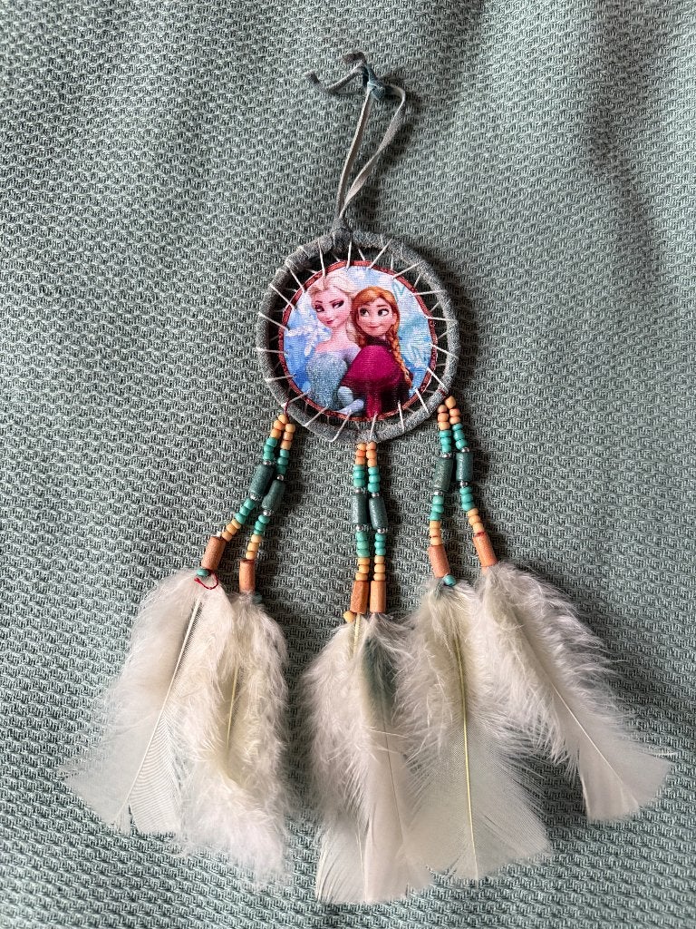 Dromenvanger Frozen Dream Catcher, Huis en Inrichting, Boho, Ophalen of Verzenden, Gebruikt, Overige typen