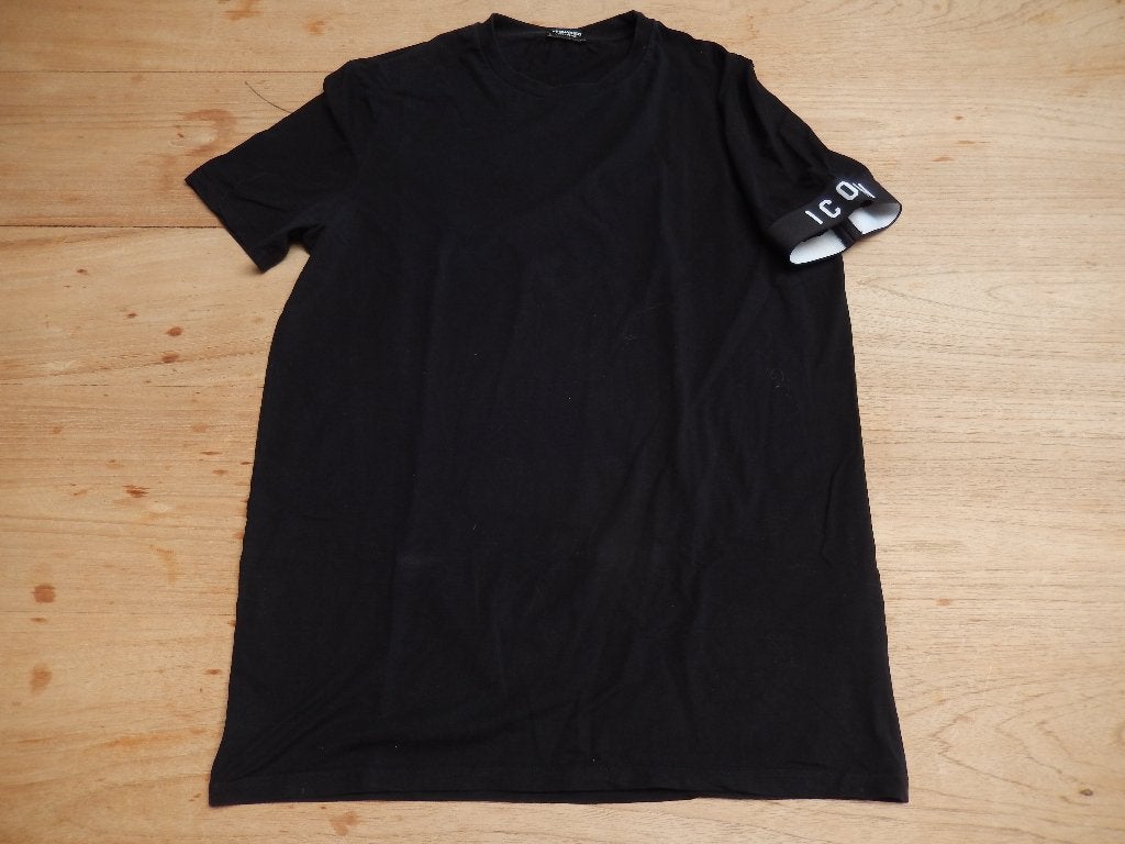 Dsquared2 shirt black M, Dsquared2, Maat 48/50 (M), Zwart, Ophalen of Verzenden