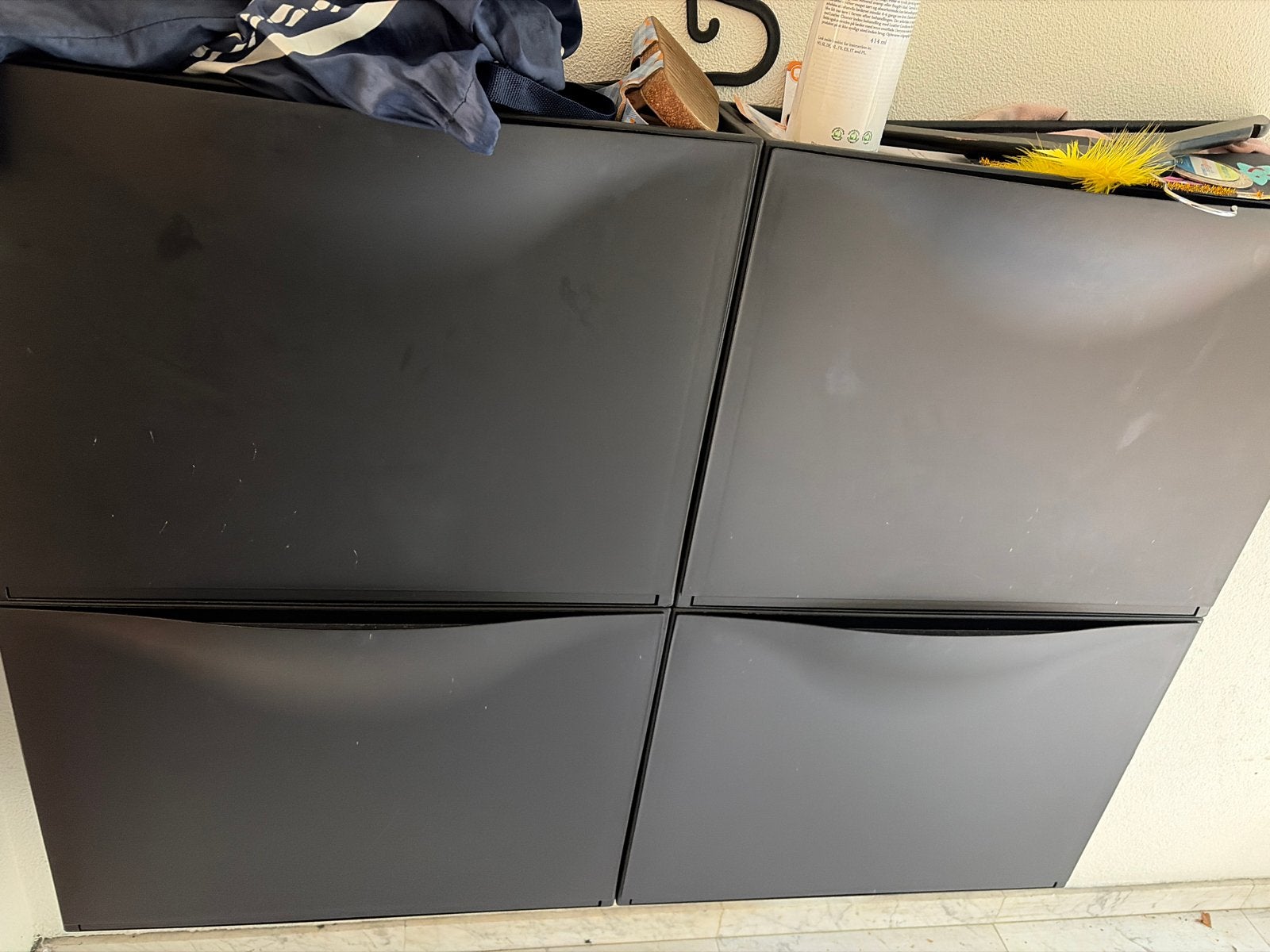 IKEA Schoenenbakken zwart - 4 stuks €12,50, Ophalen, Gebruikt