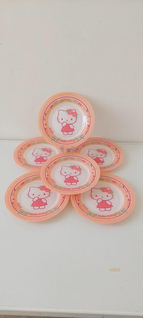 6 Hello Kitty Vintage Borden Nordic Flower Luminarc new, Eu, Eu, Nieuw, Ophalen of Verzenden