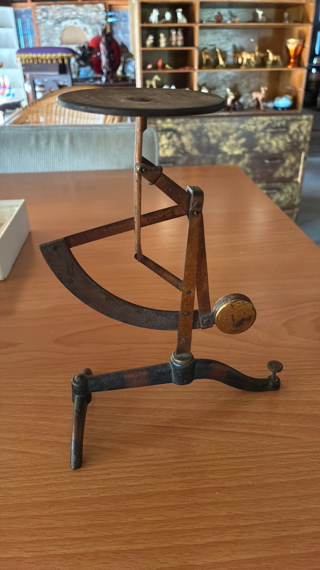 Antieke Analoge Brievenweegschaal - Gietijzer & Messing, Ophalen of Verzenden
